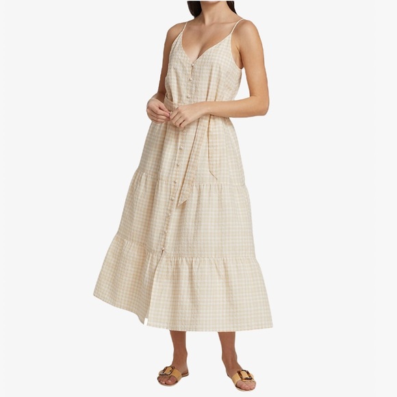 PAIGE Dresses & Skirts - PAIGE Sleeveless Tie-Waist Women’s Midi Dress - S